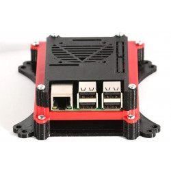 Boîtier Raspberry Pi avec baie pour disque dur SSD et support de moniteur VESA Slim