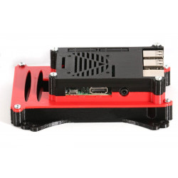 Raspberry Pi Case Enclosure with HDD SSD Bay VESA Monitor Mount Slim