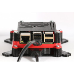 Raspberry Pi Case Enclosure with HDD SSD Bay VESA Monitor Mount Slim