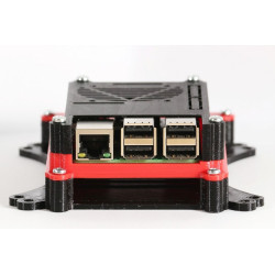 Raspberry Pi Case Enclosure with HDD SSD Bay VESA Monitor Mount Slim